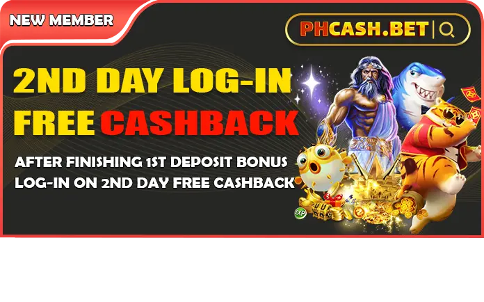 2nd day login free cashback